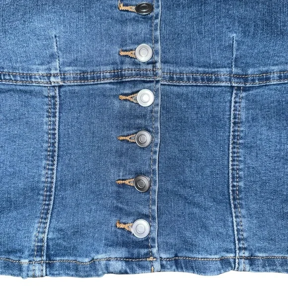 Tween Diva denim button vest size 10 - Picture 3 of 7